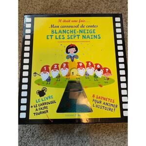 Snow White & Seven Dwarves French Carousel Pop Up Tunnel Book Diorama Kopeckova